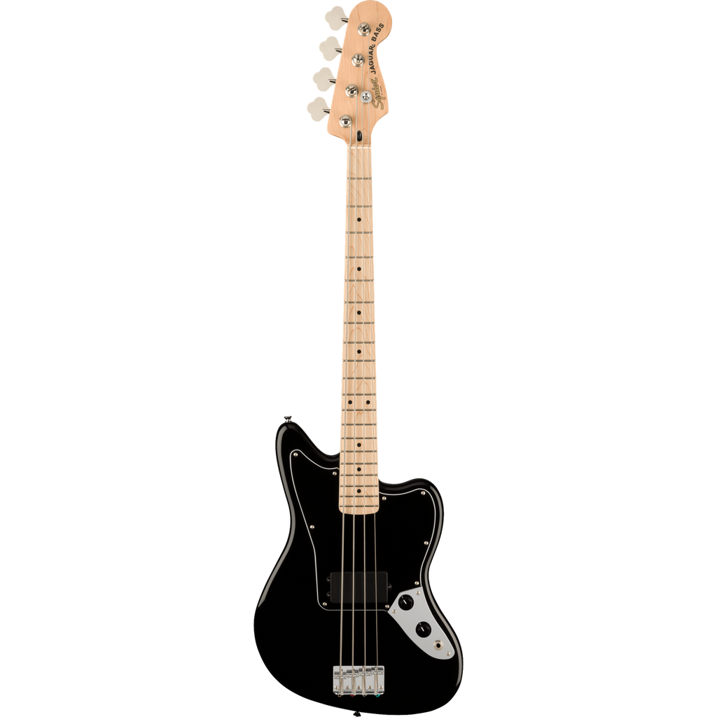 Fender Bass Guitars Black / Maple Fender Squier Affinity Series H Jaguar 4-String Bass Guitar#color_black,fretboard_maple