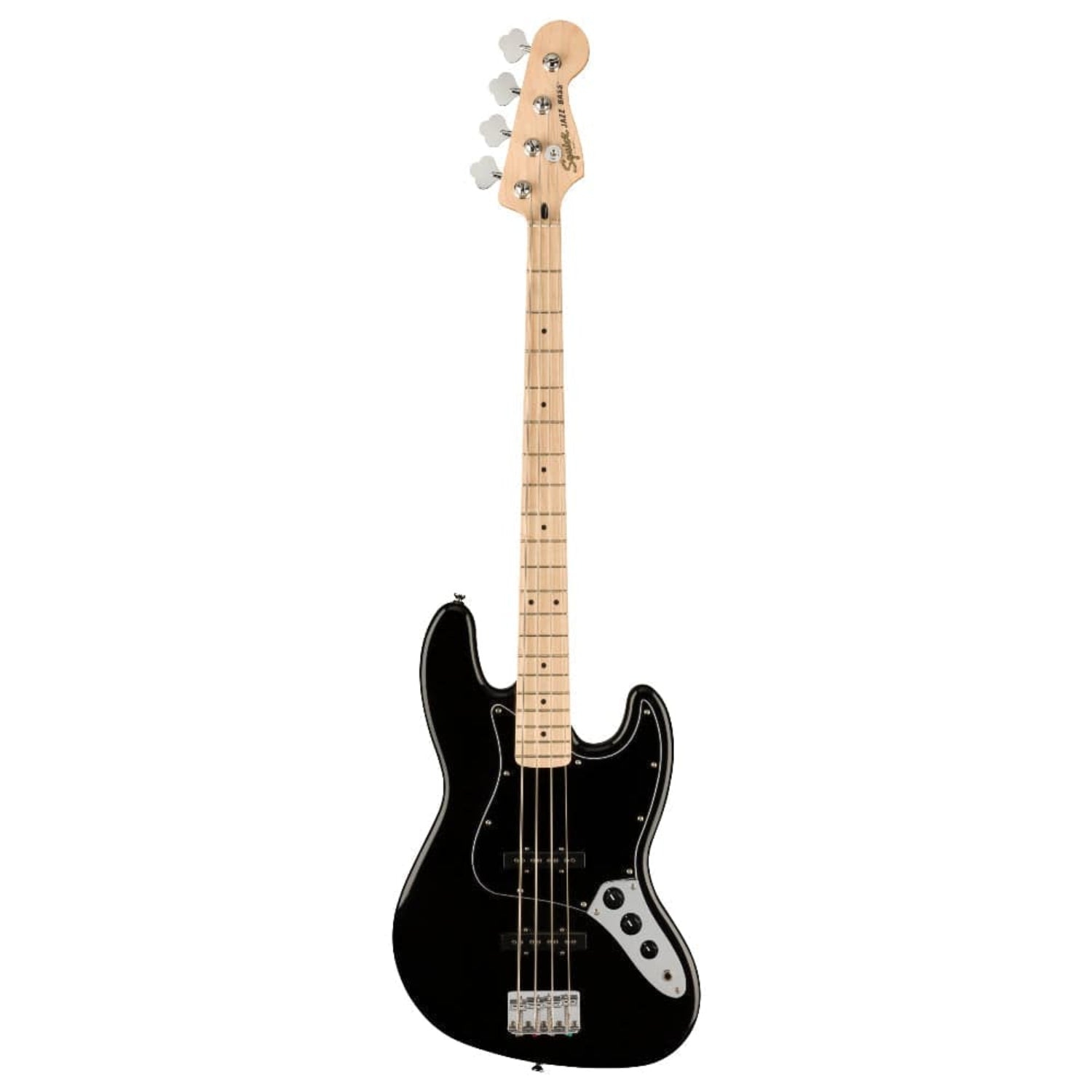 Fender Bass Guitars Black / Maple Fender Squier Affinity Series Jazz 4-String Bass Guitar