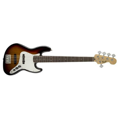 Fender Bass Guitars Brown Sunburst Fender Standard Jazz Bass V Mexican Bass Guitar