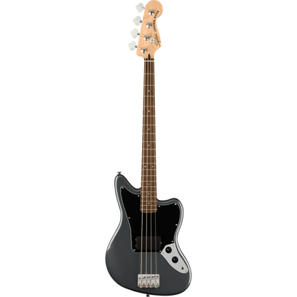 Fender Bass Guitars Charcoal Frost Metallic / Indian Laurel Fender Squier Affinity Series H Jaguar 4-String Bass Guitar