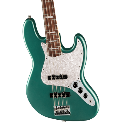 Fender Bass Guitars Fender Adam Clayton Jazz Bass Guitar, Rosewood Fingerboard, Sherwood Green Metallic