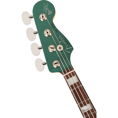 Fender Bass Guitars Fender Adam Clayton Jazz Bass Guitar, Rosewood Fingerboard, Sherwood Green Metallic