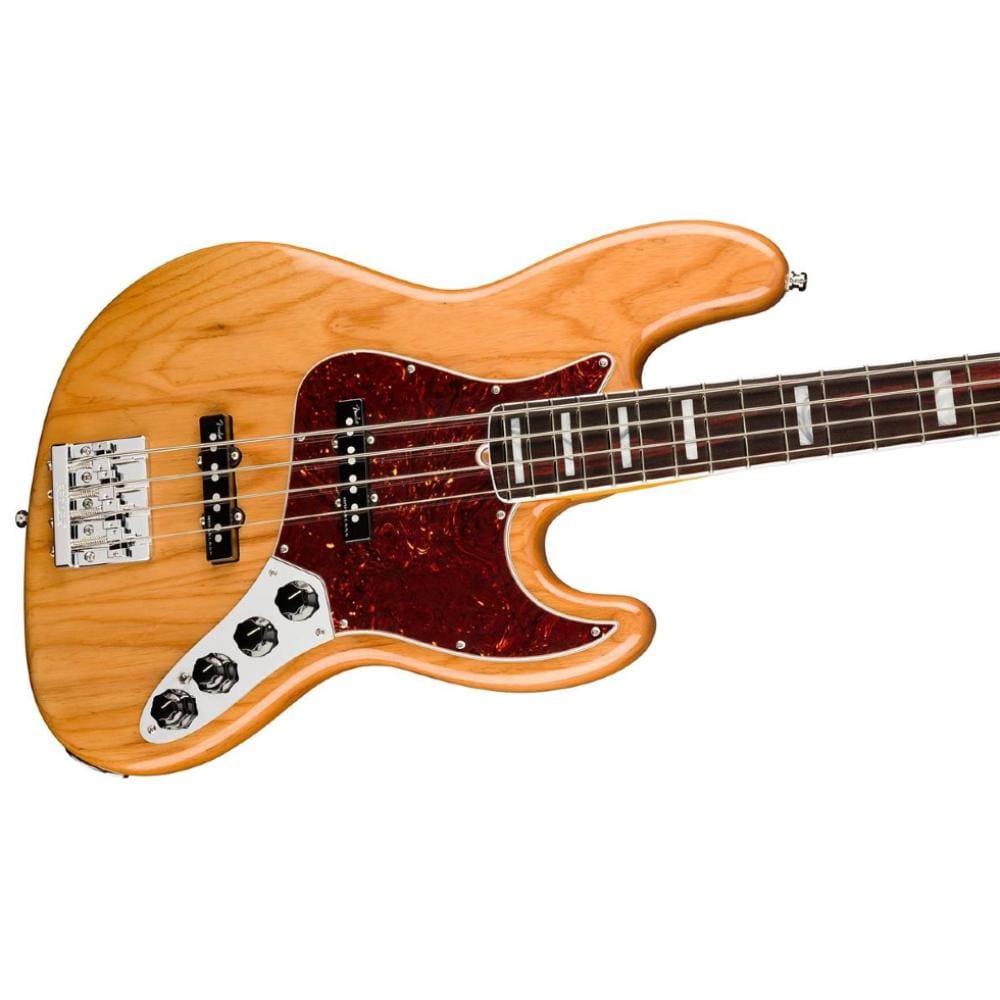 fender bass guitars fender american ultra jazz bass 4-string bass guitar   #color_aged-natural
