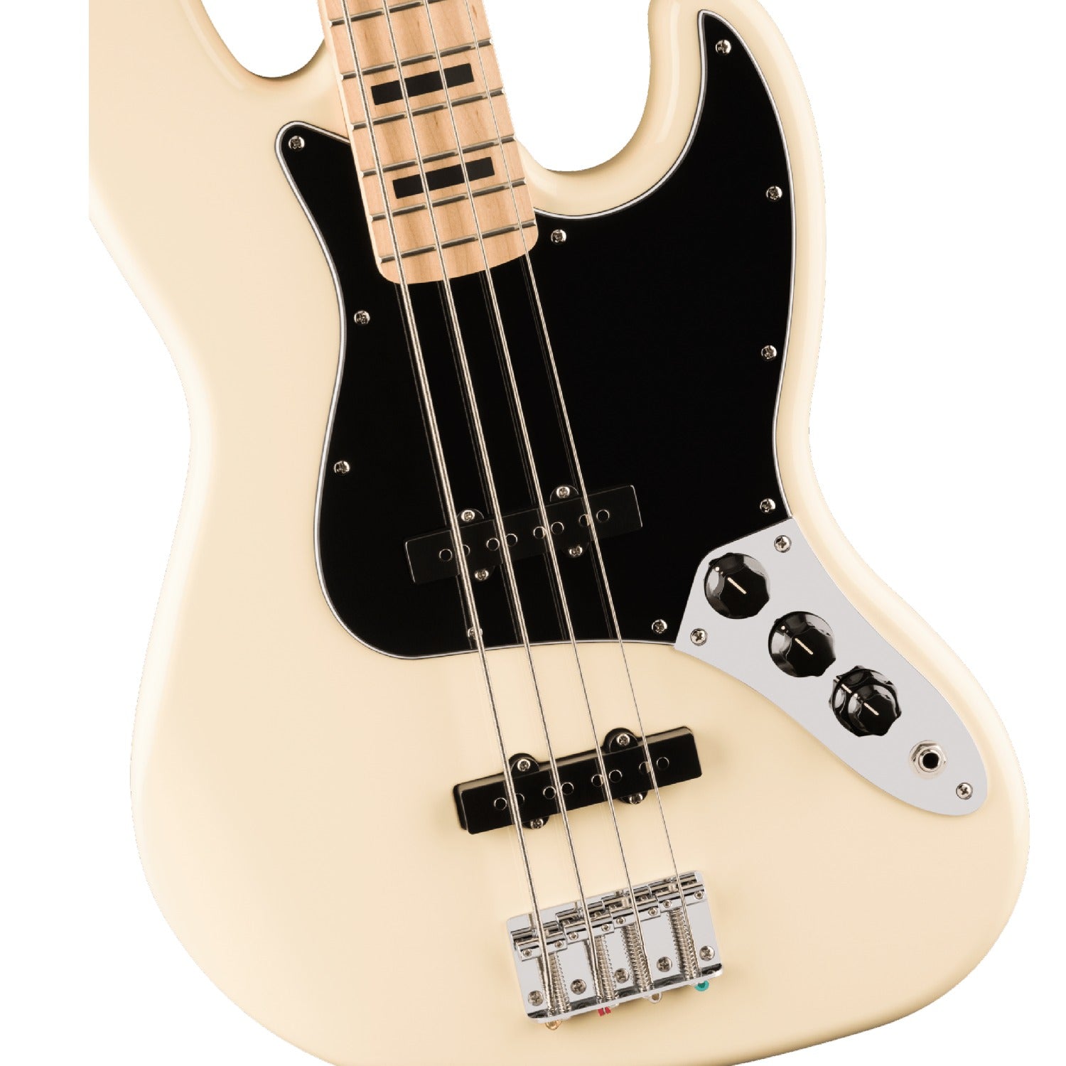 Fender Bass Guitars Fender Squier Affinity Active Jazz 4 String Bass Guitar#color_olympic-white