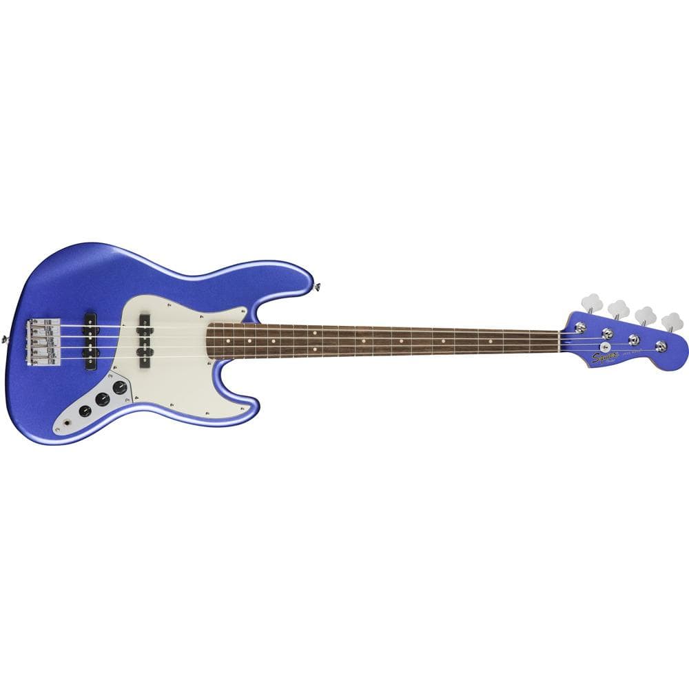 fender bass guitars fender squier contemporary jazz 4 string bass guitar - ocean blue metallic