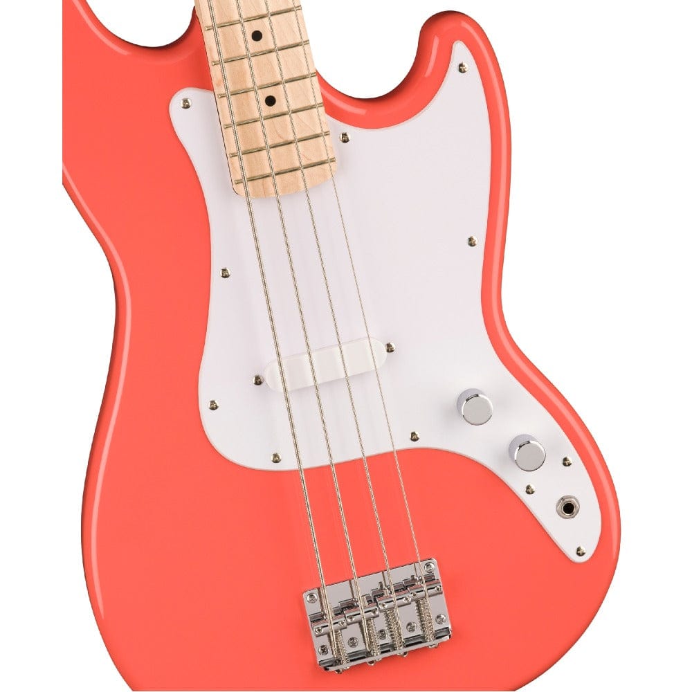 fender bass guitars fender squier sonic bronco 4 string bass guitar    #color_tahitian-coral,fingerboard_maple
