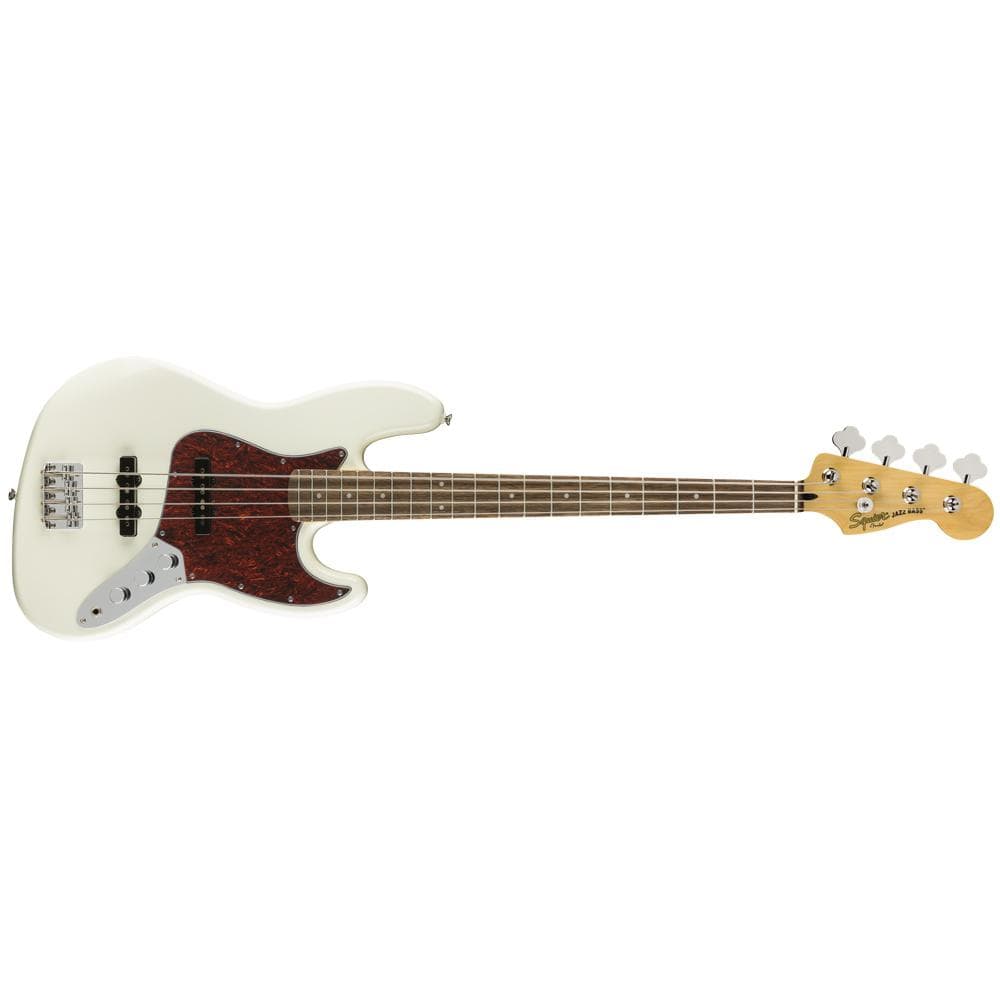Fender Bass Guitars Fender Squier Vintage Modified Jazz Bass Electric Guitar - Olympic White