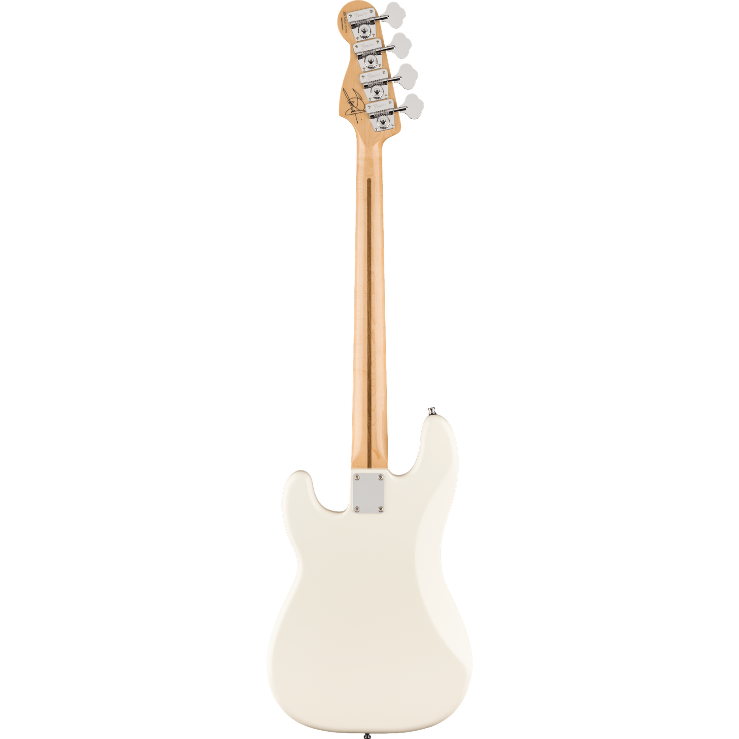 Fender Bass Guitars Fender Steve Harris Precision Bass 4 String Bass Guitar - Olympic White with Westham United FC Logo