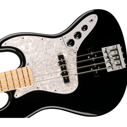 Fender Bass Guitars Fender U.S.A. Geddy Lee Jazz Bass Guitar, Maple Fingerboard, Black