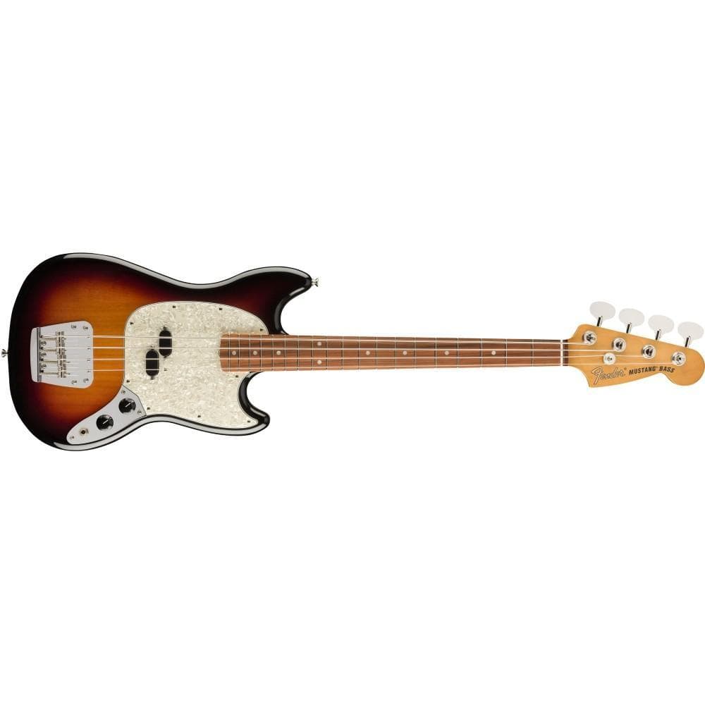 fender bass guitars fender vintera 60's mustang electric bass guitar - 3-color sunburst