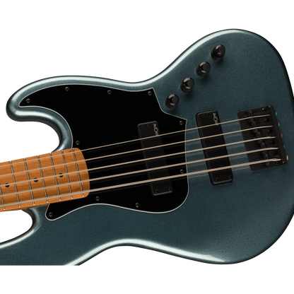 Fender Bass Guitars Gunmetal Metallic Fender HH V Contemporary Active Jazz Electric Bass Guitar