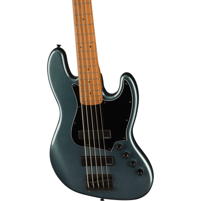 Fender Bass Guitars Gunmetal Metallic Fender HH V Contemporary Active Jazz Electric Bass Guitar