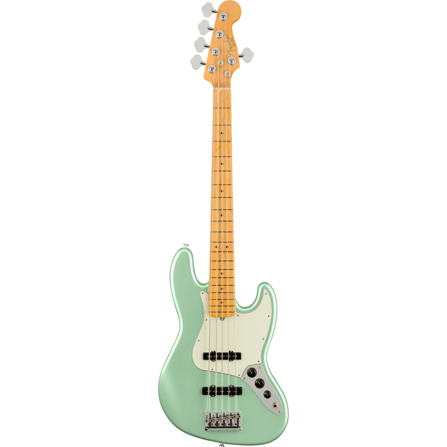 Fender Bass Guitars Mystic Surf Green Fender American Professional II Jazz Bass V 5 String Bass Guitar