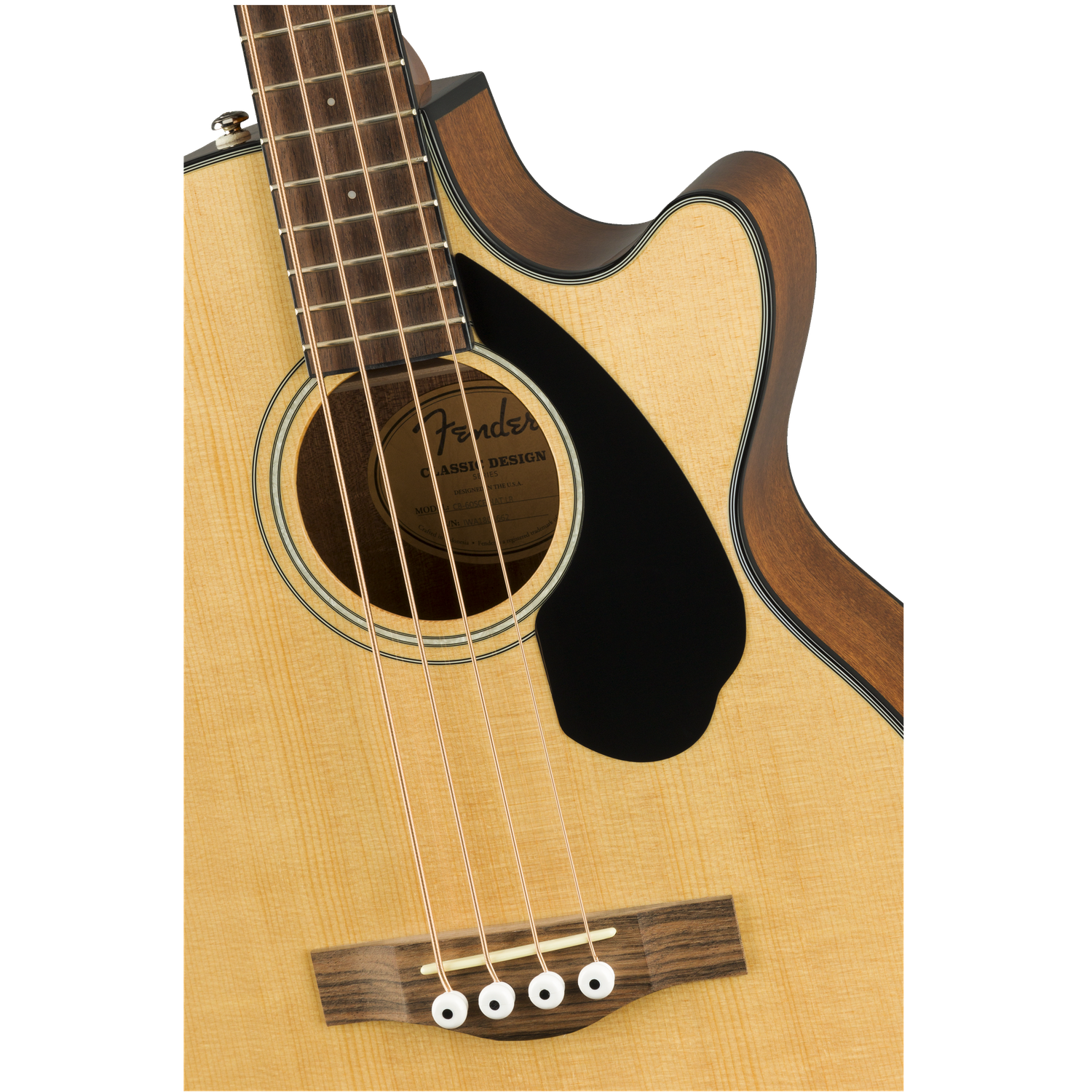 Fender Bass Guitars Natural Fender CB-60SCE 4 String Bass Guitar