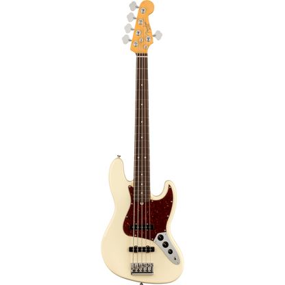 Fender Bass Guitars Olympic White Fender American Professional II Jazz V 5-String Bass Guitar