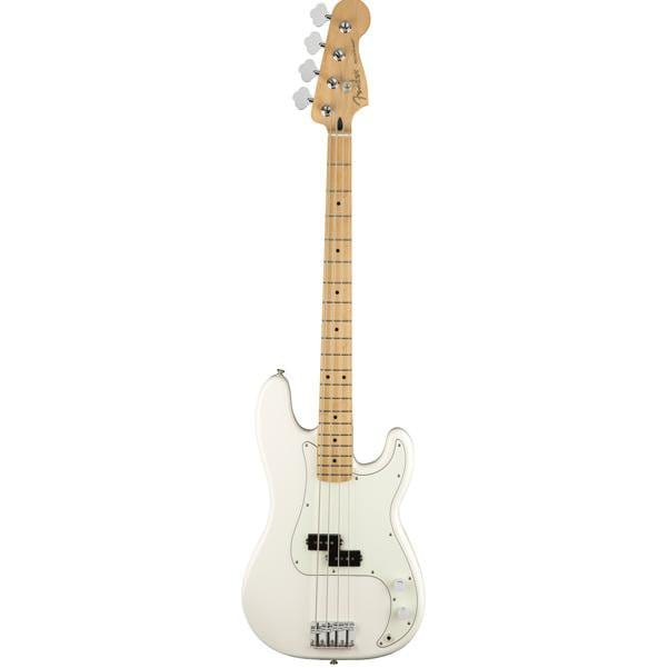 fender bass guitars polar white / maple fender player precision bass 4 string bass guitar   #color_polar-white,fretboard_maple