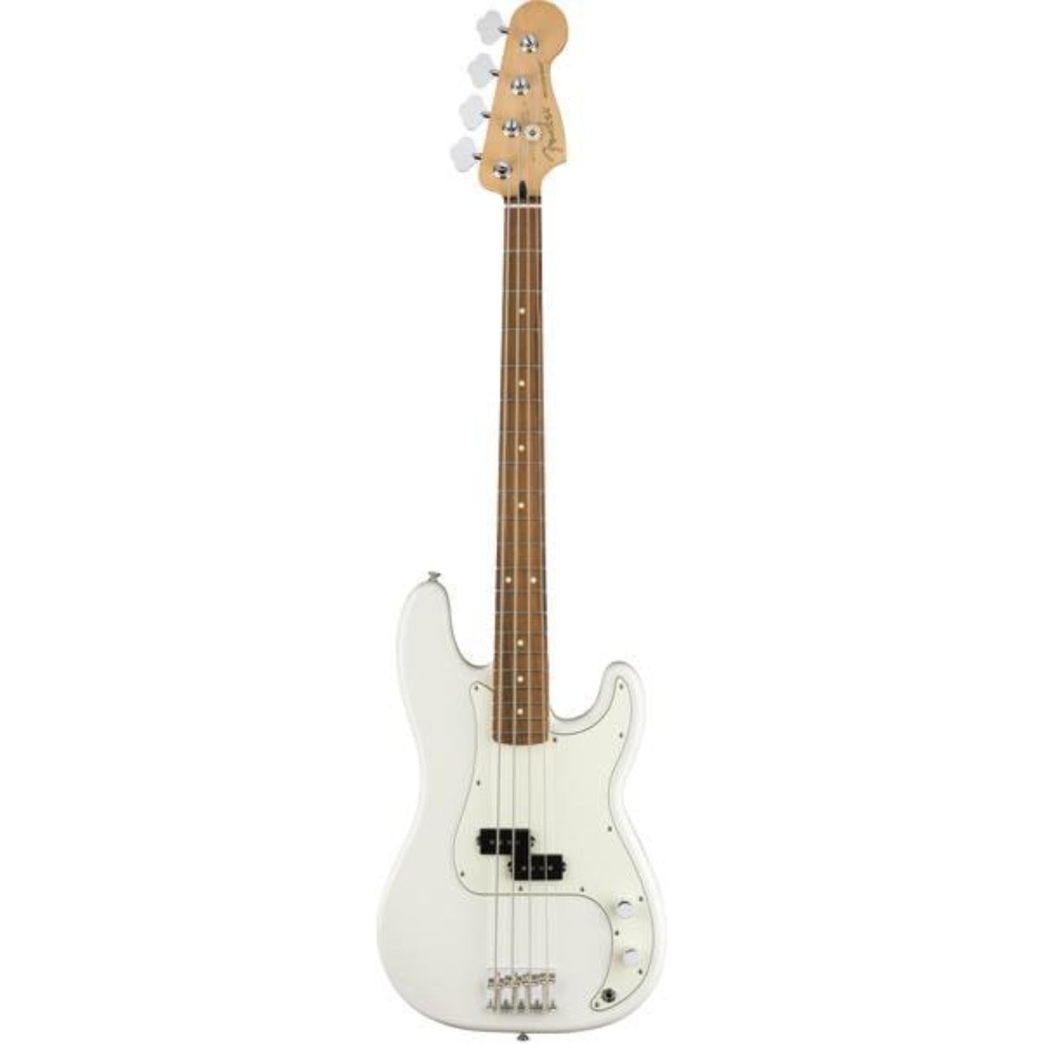 fender bass guitars polar white / pau ferro fender player precision bass 4 string bass guitar   #color_polar-white,fretboard_pau-ferro