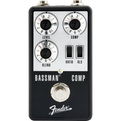 Fender Compressor Pedals Black and Silver Fender Bassman Compressor Sound Effect Pedal 