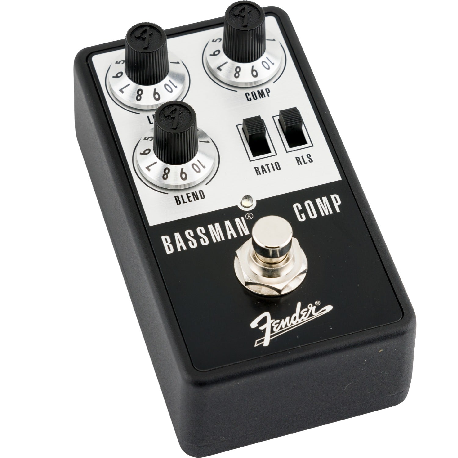 Fender Compressor Pedals Black and Silver Fender Bassman Compressor Sound Effect Pedal 