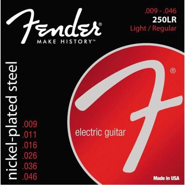 Fender Electric Guitar Strings Fender 250LR Steel Electric Guitar Strings - Light/Regular