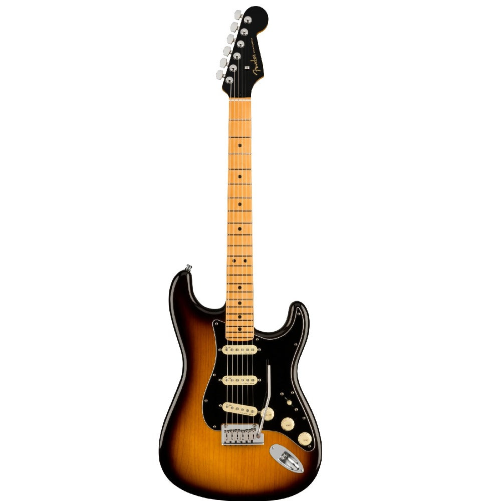 Fender Electric Guitars 2-Color Sunburst Fender American Ultra Luxe SSS Stratocaster Electric Guitar #color_2-color-sunburst