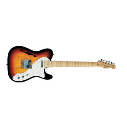Fender Electric Guitars 2 Tone Sunburst Fender Classic Series '69 Telecaster Thinline, Maple Fretboard 