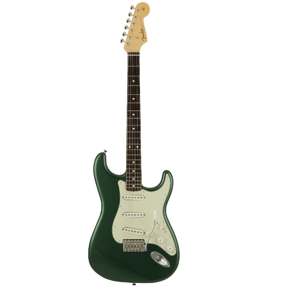 fender electric guitars aged sherwood green metallic fender traditional '60s stratocaster 6 string electric guitar    #color_aged-sherwood-green-metallic