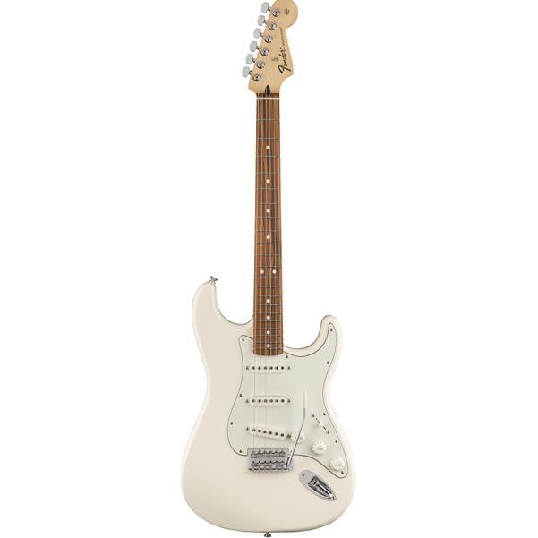 fender electric guitars arctic white fender mexican standard stratocaster pao ferro electric guitar      #color_arctic-white