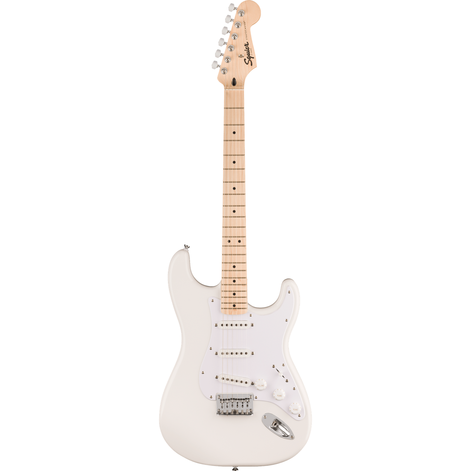 Fender Electric Guitars Arctic White / Maple / Single Fender Squier Sonic Stratocaster HT 6 String Electric Guitar