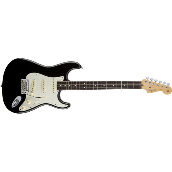fender electric guitars black fender american standard stratocaster sss rosewood electric guitar#color_black
