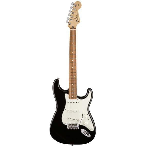fender electric guitars black fender mexican standard stratocaster pao ferro electric guitar      #color_black