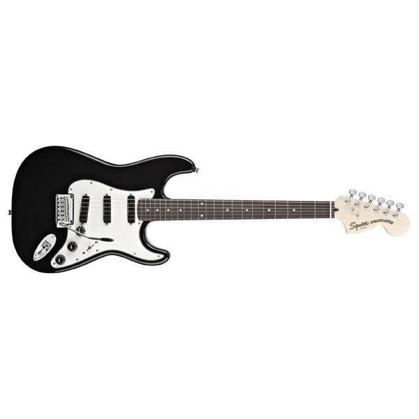 fender electric guitars black fender squier deluxe hot rails stratocaster electric guitar      #color_black