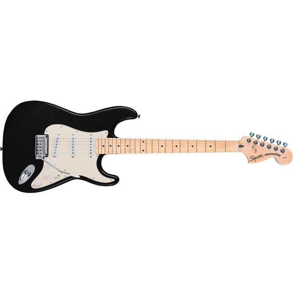 Fender Electric Guitars Black Metallic Fender Squier Standard Stratocaster Maple Electric Guitar