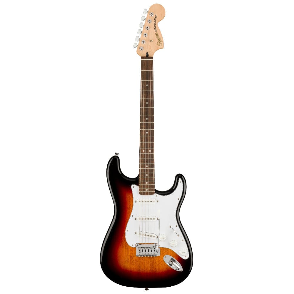 Fender Electric Guitars Bundles Fender Squier Affinity Series Stratocaster Electric Guitar with Gigbag, Strap, Pick, Cable, Cloth and Tuner, Ebook #color_3-color-sunburst,fretboard_indian-laurel