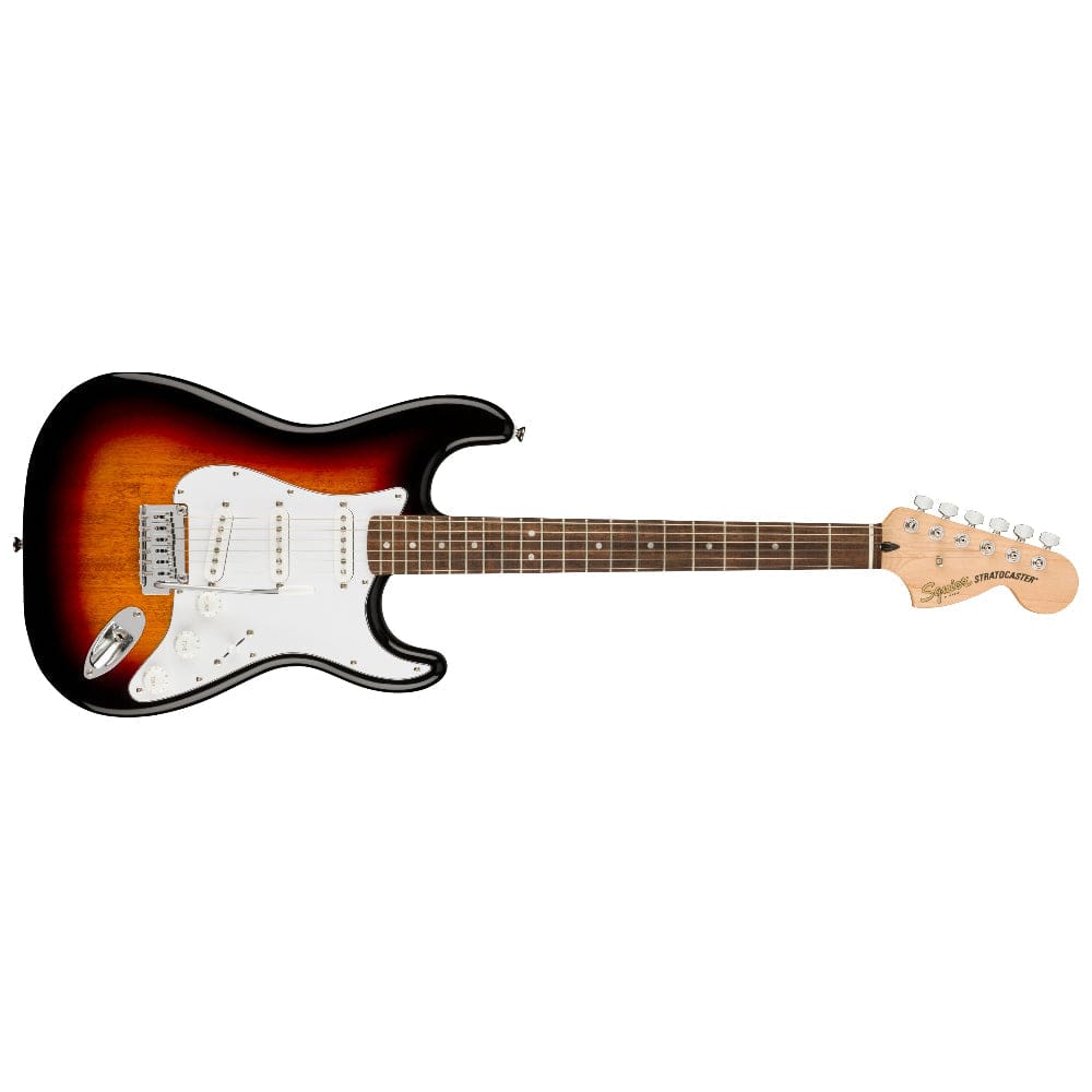Fender Electric Guitars Bundles Fender Squier Affinity Series Stratocaster Electric Guitar with Gigbag, Strap, Pick, Cable, Cloth and Tuner, Ebook #color_3-color-sunburst,fretboard_indian-laurel