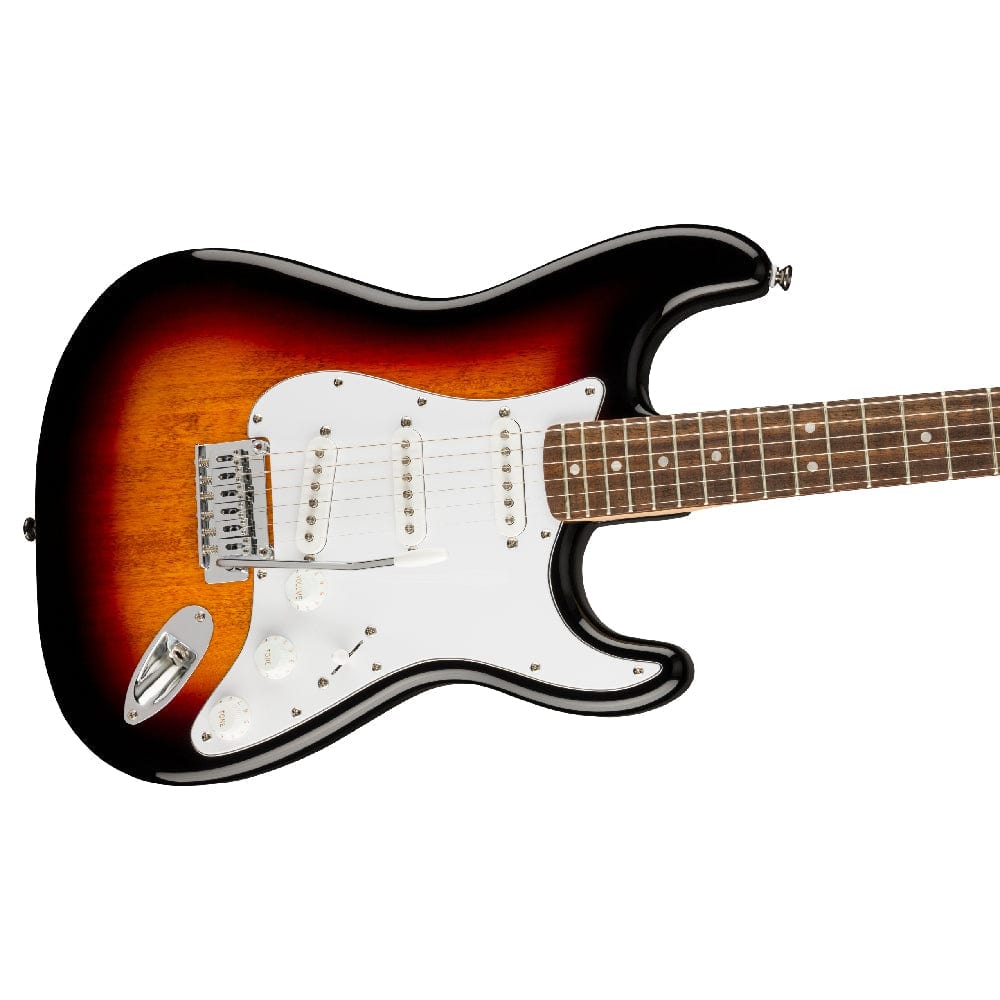 Fender Electric Guitars Bundles Fender Squier Affinity Series Stratocaster Electric Guitar with Gigbag, Strap, Pick, Cable, Cloth and Tuner, Ebook #color_3-color-sunburst,fretboard_indian-laurel