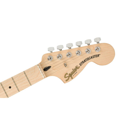 Fender Electric Guitars Bundles Fender Squier Affinity Series Stratocaster Electric Guitar with Gigbag, Strap, Pick, Cable, Cloth and Tuner, Ebook 