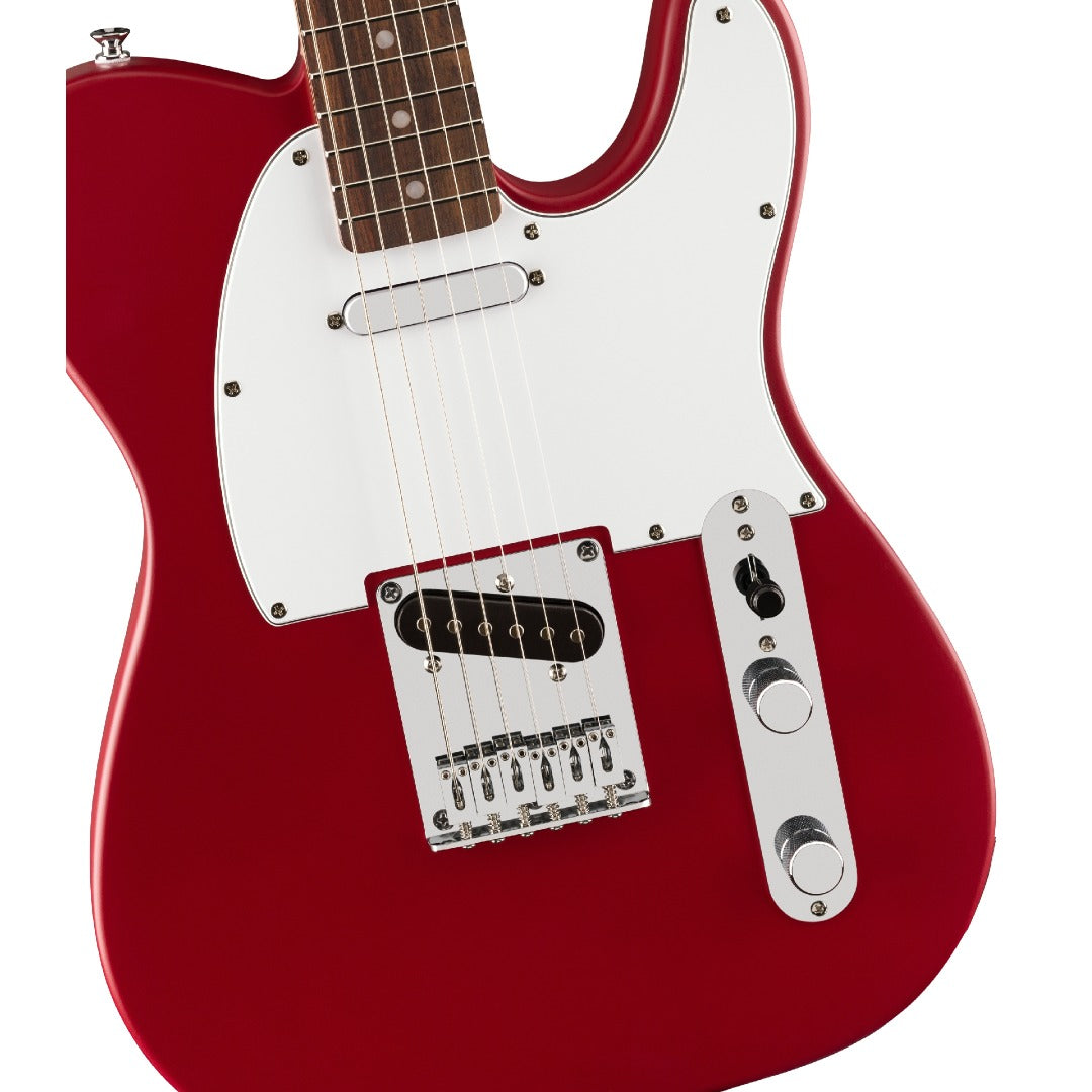 Fender Electric Guitars Bundles Fender Squier Debut Telecaster Electric Guitar With Gigbag, Polishing Cloth, Picks, Strap, Tuner & Ebook #color_dakota-red