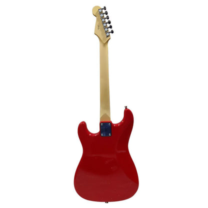 fender electric guitars bundles fender squier mm stratocaster 6-string electric guitar - maple neck with gigbag, polishing cloth, strap, picks & ebook   