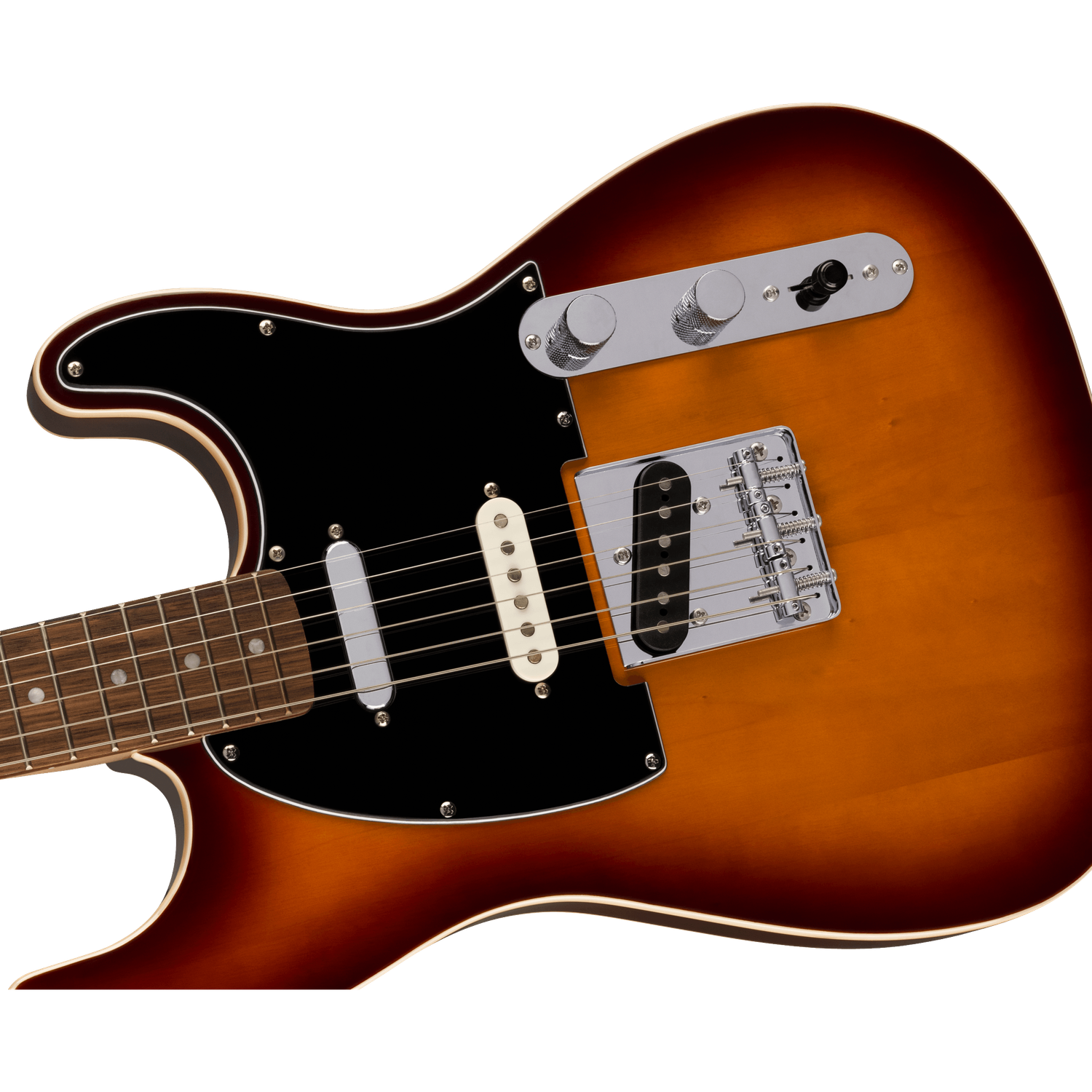 Fender Electric Guitars Chocolate 2-Color Sunburst Fender Paranormal Custom Nashville Stratocaster 6 String Electric Guitar