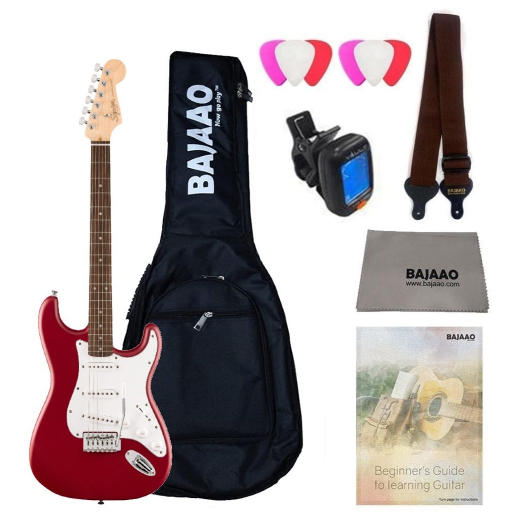 Fender Electric Guitars Dakota Red / Bundle Fender Squier Debut Stratocaster Electric Guitar