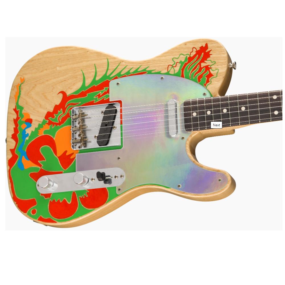 fender electric guitars fender 146230721 jimmy page 6-string electric guitar