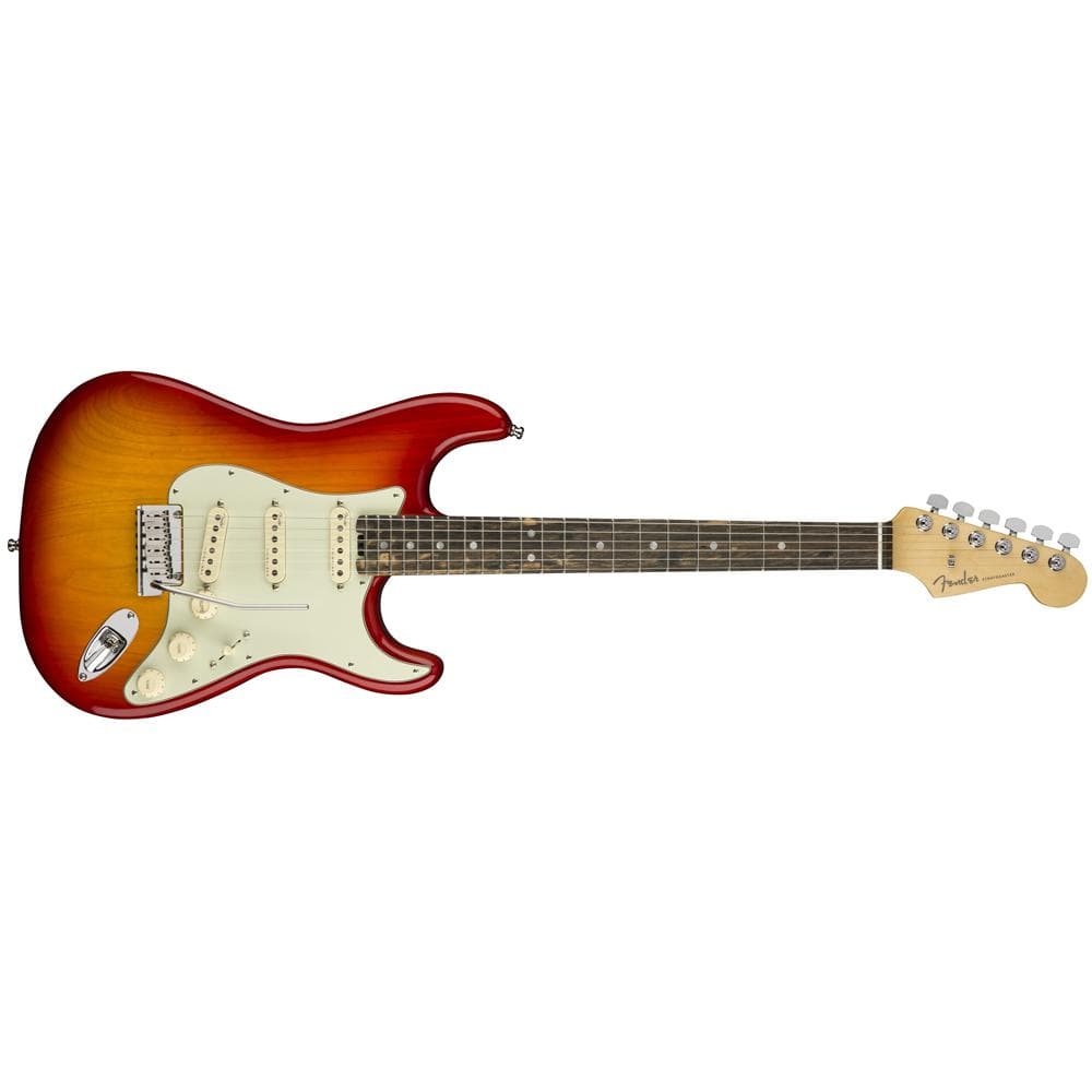fender electric guitars fender american elite stratocaster electric guitar - aged cherry burst
