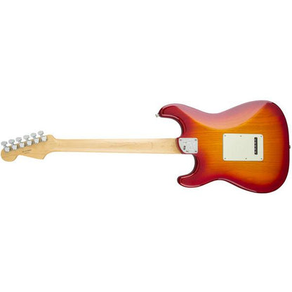 fender electric guitars fender american elite stratocaster electric guitar - aged cherry burst