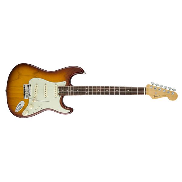 fender electric guitars fender american elite stratocaster electric guitar - tobacco sunburst