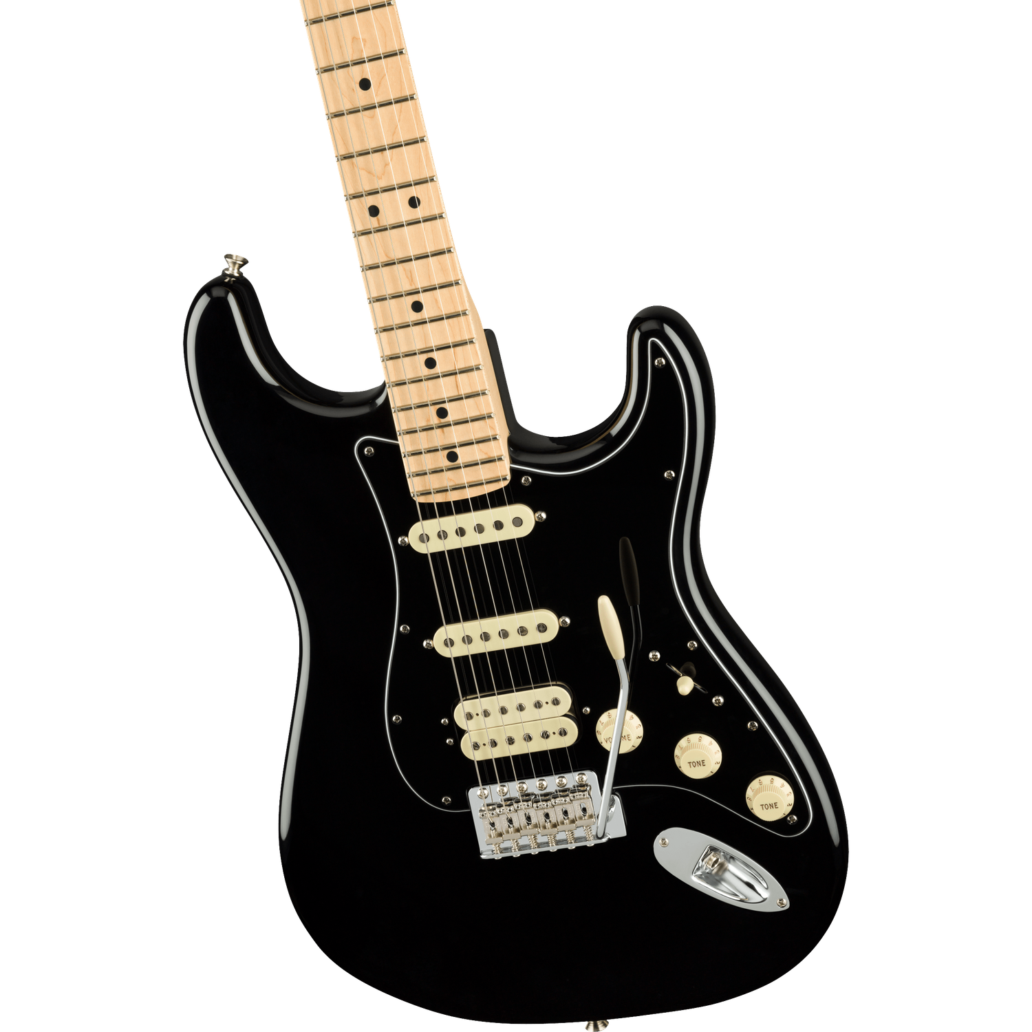 Fender Electric Guitars Fender American Performer Stratocaster 6-String HSS Electric Guitar #color_black