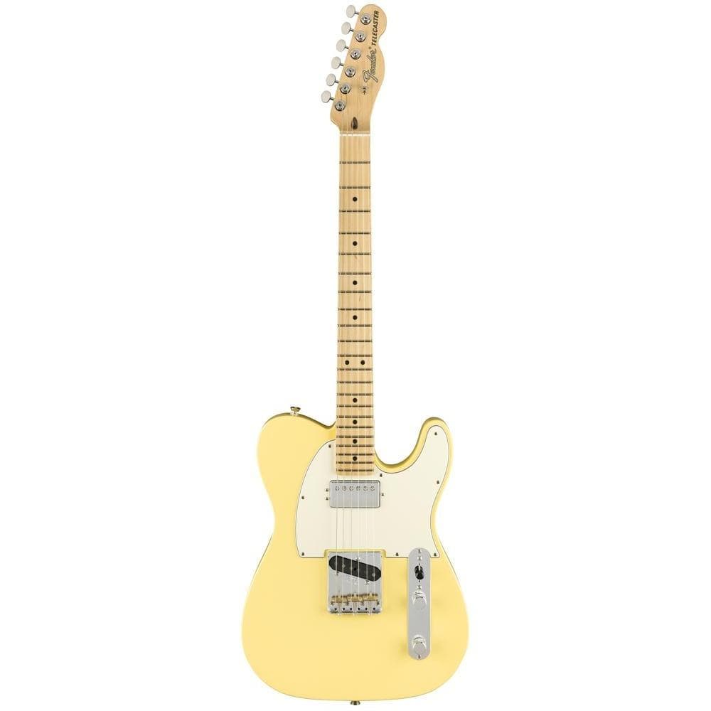 fender electric guitars fender american performer telecaster hum electric guitar -  vintage white