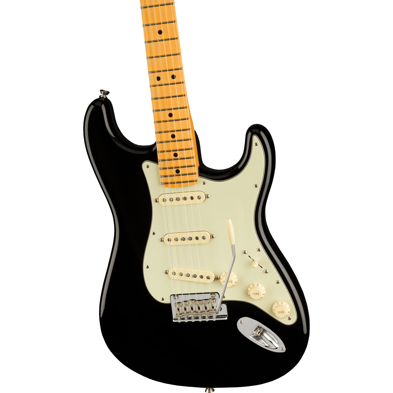 Fender Electric Guitars Fender American Professional II Stratocaster 6-Strings Electric Guitar With Case#color_black,fingerboard_maple