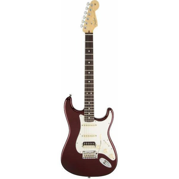 fender electric guitars fender american standard stratocaster electric guitar hss shawbucker, rosewood fingerboard, bordeaux metallic