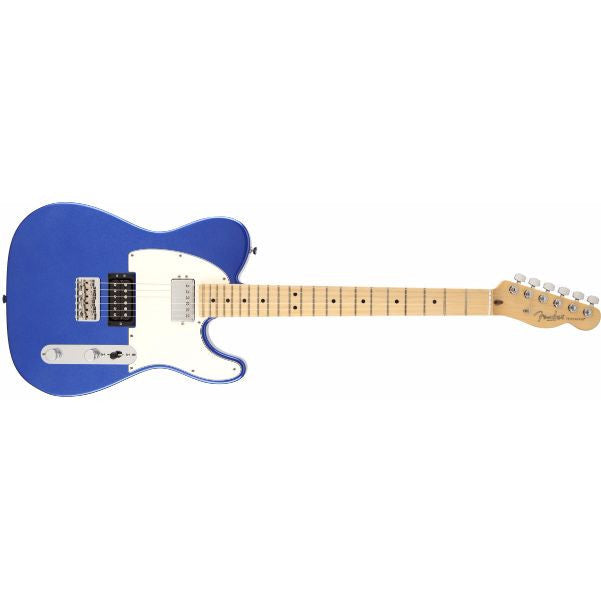 fender electric guitars fender american standard telecaster electric guitar hh, maple fingerboard, ocean blue metallic